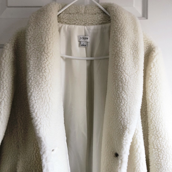J. Crew Jackets & Coats J Crew Teddy Sherpa Jacket Poshmark